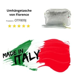 Florence Damen Tasche Echtleder silber OTF809J