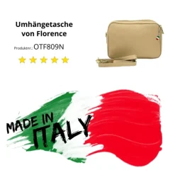 Florence Damen Tasche Echtleder taupe OTF809N