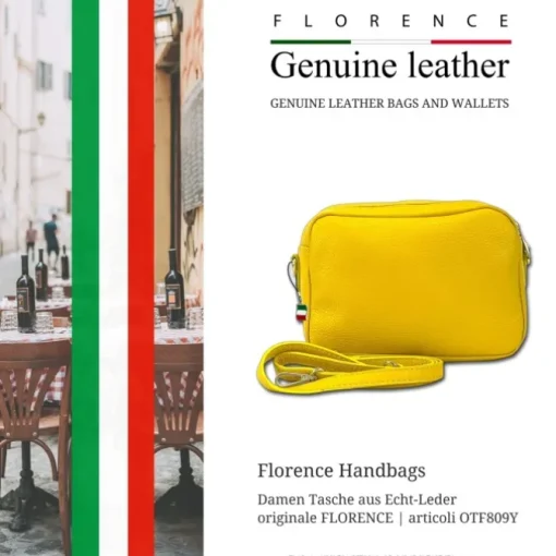 Florence Damen Tasche Echtleder gelb OTF809Y