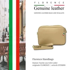 Florence Damen Tasche Echtleder taupe OTF809N