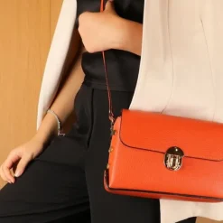 Florence Damen Tasche Echtleder fuchsia OTF808P