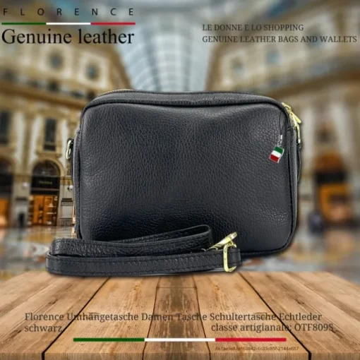 Florence Damen Tasche Echtleder schwarz OTF809S