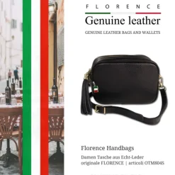 Florence Damen Tasche Echtleder schwarz OTM804S