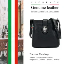 Florence Damen Tasche Echtleder schwarz OTF828S