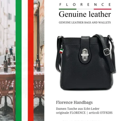 Florence Damen Tasche Echtleder schwarz OTF828S