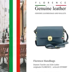 Florence Damen Tasche Echtleder türkis OTF808T