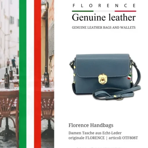 Florence Damen Tasche Echtleder türkis OTF808T