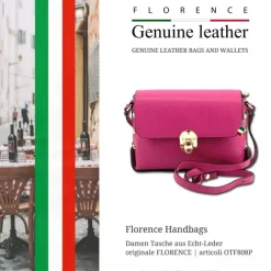 Florence Damen Tasche Echtleder fuchsia OTF808P