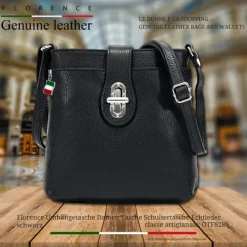Florence Damen Tasche Echtleder schwarz OTF828S