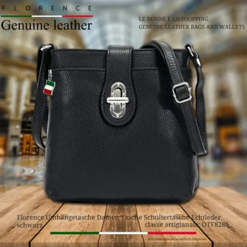 Florence Damen Tasche Echtleder schwarz OTF828S