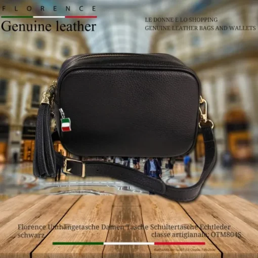 Florence Damen Tasche Echtleder schwarz OTM804S