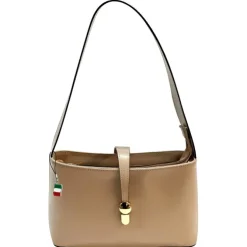 Florence Damen Umhängetasche Leder Tasche beige OTF836C1
