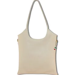 Florence Damen Umhängetasche Leder Tasche beige OTM112I