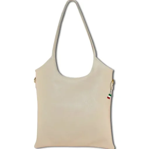 Florence Damen Umhängetasche Leder Tasche beige OTM112I
