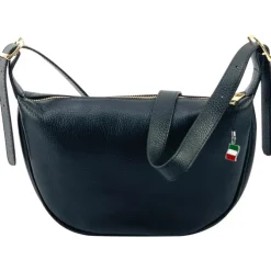 Florence Damen Umhängetasche Leder Tasche schwarz OTF835S1