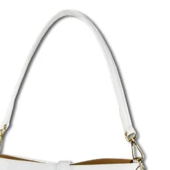 Florence Damen Umhängetasche Leder Tasche weiß OTM812W