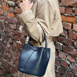 Florence Damen Umhängetasche Leder Tasche beige OTF169I1