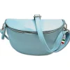 Florence Echtleder Bauchtasche groß Damen hellblau Jugend OTF825H