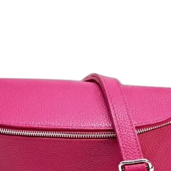 Florence Echtleder Bauchtasche groß Damen fuchsia Jugend OTF825P