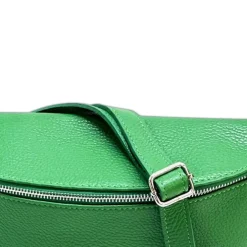 Florence Echtleder Bauchtasche groß Damen hellgrün Jugend OTF825L