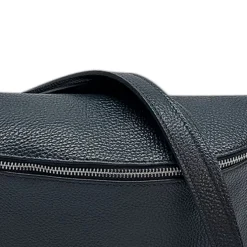 Florence Echtleder Bauchtasche groß Damen blau Jugend OTF825B