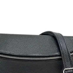 Florence Echtleder Bauchtasche groß Damen schwarz Jugend OTF825S