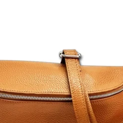 Florence Echtleder Bauchtasche groß Damen braun/tan Jugend OTF825C