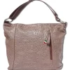 Florence Echtleder Damen taupe braun Henkeltasche OTF130C