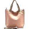 Florence Echtleder Damen rosa Shopper OTF161A