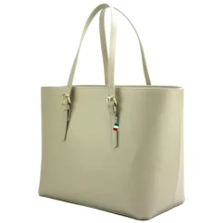 Florence Echtleder Damen taupe Businesstasche Shopper OTF127K