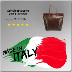 Florence Echtleder Damen braun Businesstasche Shopper OTF133N