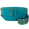 Florence Echtleder Gürteltasche Damen türkis Bauchtasche Jugend Damen OTF807T