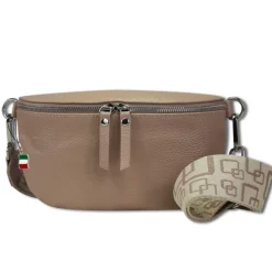 Florence Echtleder Gürteltasche Damen pastell rosa Bauchtasche Jugend OTF807A