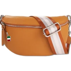 Florence Echtleder Gürteltasche Damen tan Bauchtasche Brusttasche Jugend OTM808C