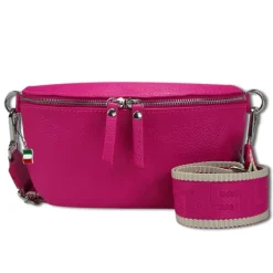 Florence Echtleder Gürteltasche Damen fuchsia Bauchtasche Jugend OTF807P