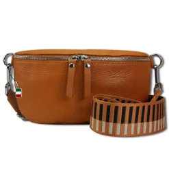 Florence Echtleder Gürteltasche Damen hellbraun Bauchtasche Jugend OTF807C