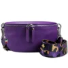 Florence Echtleder Gürteltasche Damen violett Bauchtasche Jugend OTF807V
