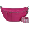 Florence Echtleder Gürteltasche Damen extra große fuchsia Bauchtasche Jugend OTF821P