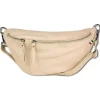 Florence Echtleder Gürteltasche extra groß Damen beige Bauchtasche Jugend OTF820I