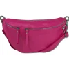 Florence Echtleder Gürteltasche extra groß Damen fuchsia Bauchtasche Jugend OTF820P