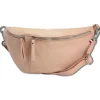 Florence Echtleder Gürteltasche extra groß Damen rosa Bauchtasche Jugend OTF820A