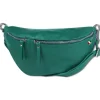 Florence Echtleder Gürteltasche extra groß Damen hellgrün Bauchtasche Jugend OTF820L