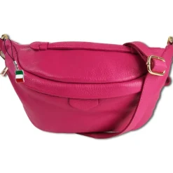 Florence Echtleder Gürteltasche Damen pink Bauchtasche OTM806P