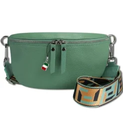 Florence Echtleder Gürteltasche Damen hellgrün Bauchtasche Jugend Damen OTF807L