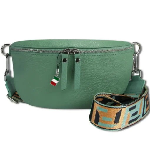 Florence Echtleder Gürteltasche Damen hellgrün Bauchtasche Jugend Damen OTF807L