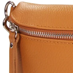 Florence Echtleder Gürteltasche Damen tan Bauchtasche Brusttasche Jugend OTM808C