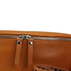 Florence Echtleder Gürteltasche Damen hellbraun Bauchtasche Jugend OTF807C