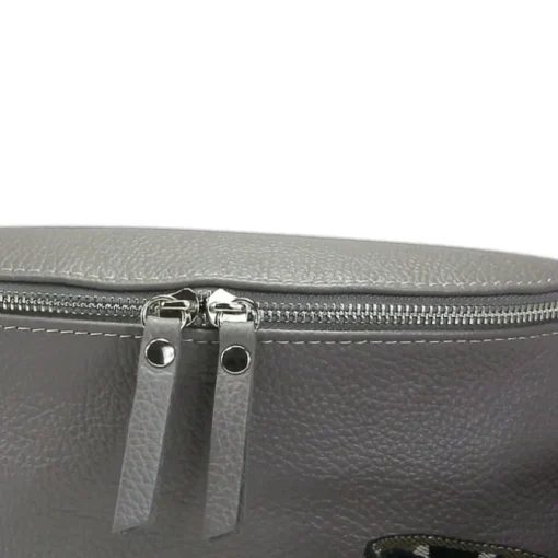 Florence Echtleder Gürteltasche Damen grau Bauchtasche Jugend Damen OTF807K