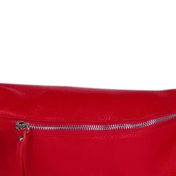 Florence Echtleder Gürteltasche extra groß Damen rot Bauchtasche Jugend OTF820R