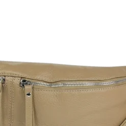 Florence Echtleder Gürteltasche extra groß Damen taupe Bauchtasche Jugend OTF820N